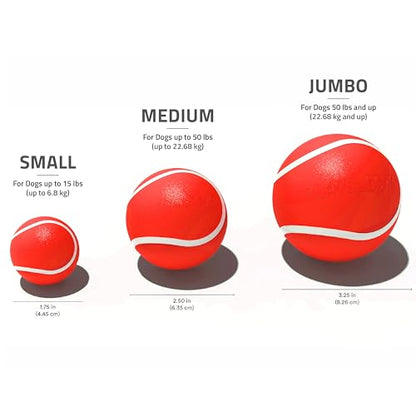 Playology Dog Toys | Squeaky Chew Ball - Bouncy Durable Floating Fetch Ball for Dogs , Value 3-Pack | Small Beef Scented Toy - Easy to Clean and Made from Non Toxic Materials - size: Small (VALUE 3-Pack), style: Beef