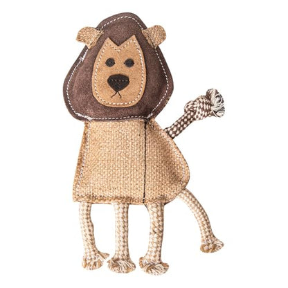Natural Jute Dog Chew Toy – Lion Shape, Tough & Durable Puppy Teething Toy, Safe Eco-Friendly Chew, Interactive Training & Play Toy for Small, Medium & Large Dogs - style: Lion Shape