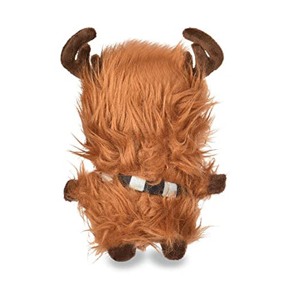 Star Wars Chewbacca Squeaky Dog Toy - Reindeer Holiday Plush Toy, 6 Inch Small, (FF19327) - color: Chewbacca Reindeer, size: 6 Inch