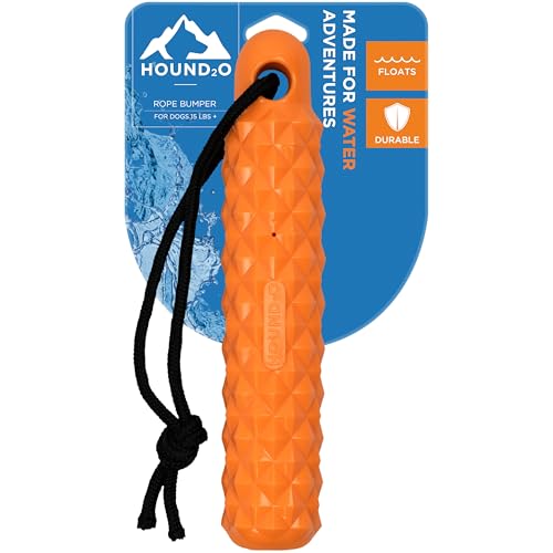 Dog Toys | Rope Bumper Floating Outdoor Toy for Dogs | Bright Orange Fetch Toy - color: Orange