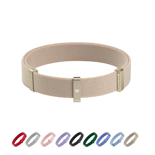 Safety Cat Collar - U.S. IDA Gold Awarding Design, Elastic Quick Release, Non Breakaway - Lightweight for Kitten, Neck Fit 7.8'-15.7' for All Small Large Cat,M(Linen) - color: Linen, size: M (7.8-15.7 inch)