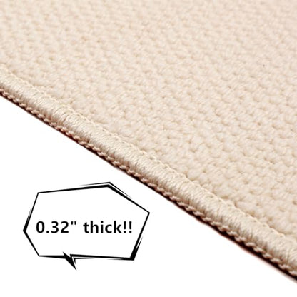 SHENGOCASE 67"x 23.6" Thickened Cat Wall Climbing Carpet, Cat Wall Furniture Scratcher, Scratching Post, Couch Sofa Protector (Creamy-White) - color: Cream White