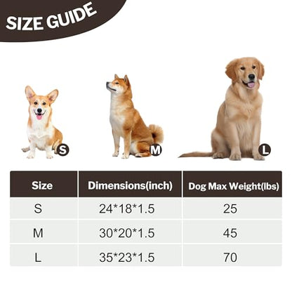 Dog Bed Crate Mat, Soft Durable Washable Anti-Slip Kennel Pad for Dogs & Cats, Reversible (Dark Brown, S(24"*18"*1.5")) - color: Dark Brown, size: S(24"*18"*1.5")