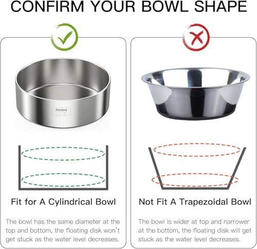 Floating Disk Replacement for No Spill Dog Water Bowl, Splash Control Insert