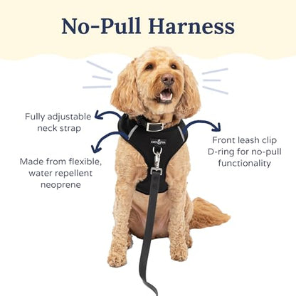 Lucy & Co. The Midnight No-Pull Dog Harness - Size Small - Vest to Stop Pulling & Walk Easy - Comfortable Leash Training Product w/Adjustable Chest & Neck Straps - color: The Midnight No-Pull Harness, size: Small
