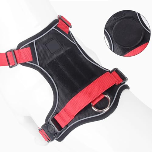 FEESHOW No Pull Escape Proof Dog Harness with Soft Padded Handle Breathable Reflective Vest for Medium Large Dogs Walking Black Small - color: Black, size: Small