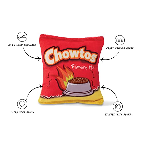 Fringe Studio Plush Dog Toy, Flaming HOT CHOWTOS(289739) - color: Flaming Hot Chowtos