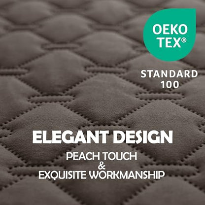 gogobunny 100% Double Sided Waterproof Dog Blanket Soft Pet Bed Cover Reversible Protect Furniture Couch Sofa Car for Puppy Cat Kids (Dark Walnut/Light Walnut, 30x30 Inch (Pack of 1)) - color: Dark Walnut/Light Walnut, size: 30x30 Inch (Pack of 1)