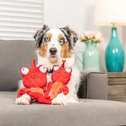 Huxley & Kent Slappies for Dogs | Claude Lobster (Small) | Squeak & Shake Dog Toy | No Stuff Squeaky Toy, TPR Ball in Head | Simulates Hunting Nature for Dogs - size: Small, style: Claude Lobster