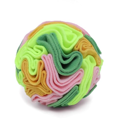 Vibrant Snuffle Ball for Dogs, Playful Color-Mix Slow Feeder Toy, Eye-Catching Interactive Puzzle for Mental Enrichment, Indoor Fun for Small Medium Large Dogs - color: Multi-colored, size: Small