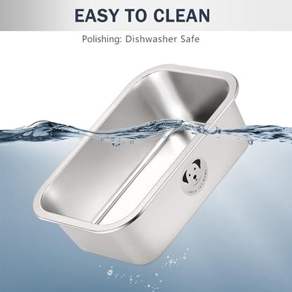 Stainless Steel Dog Bowls for Large Dogs, High Capacity Metal Dog Food Bowls, Food and Water Bowl for Larges, X-Large, and Big Dogs 3.2 Gallons - color: Stainless Steel-3.2 gallons