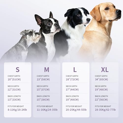 Dog Shirt, Cooling Vest Lightweight Breathable, Dog T-Shirts All-Season UV Protection Pet Clothes Quick Dry Soft Stretchy Pet Shirt Vest for Small Medium Large Dogs (Lilac Ether 1PC, Large) - color: Lilac Ether, size: Large (44-55lbs)