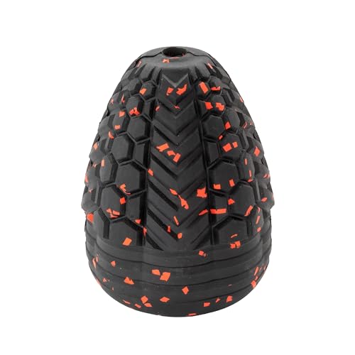 Chew King Supreme Durable Rubber Dog Toy for Aggressive Chewers, Treat-Dispensing Heavy-Duty Chew Toy with Safety Air Vent, Interactive Dog Toy for Training & Enrichment, Large 4.1" x 3.1" - color: E) Large Treater