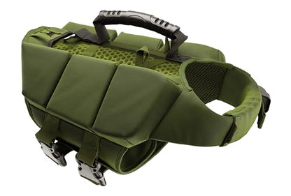 NOAH & PAW Dog Life Jacket, Human Standards Lifejacket Design, Dog Life Vest for Swimming and Boating, 3X Foam Support for Max Floating, Breathable Mesh, Salvavidas para Perros, Size S - size: S