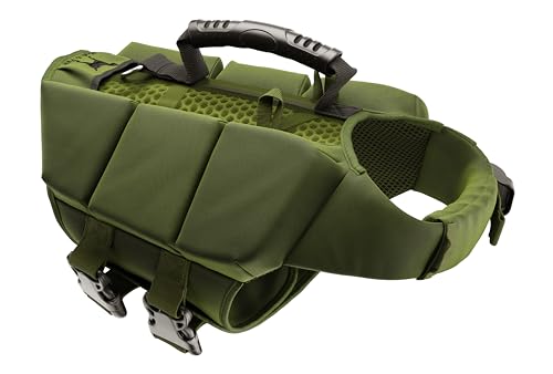 NOAH & PAW Dog Life Jacket, Human Standards Lifejacket Design, Dog Life Vest for Swimming and Boating, 3X Foam Support for Max Floating, Breathable Mesh, Salvavidas para Perros, Size S - size: S