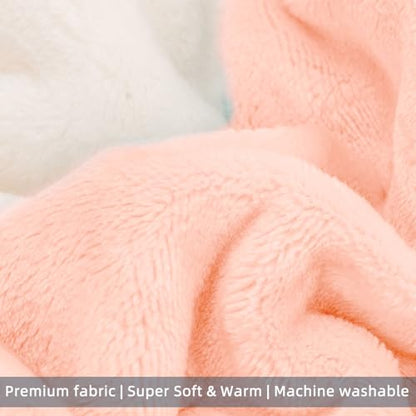 FabriCastle Dog Hoodie Sweater for Small Dogs Boy and Girl, Small Dog Clothes XS XXS Puppy Sweatshirt, Pet Outfit, Cat Clothing Super Soft Warm Snap On Closure (Peach-Cream, XX-Small) - color: Peach-Cream, size: XX-Small