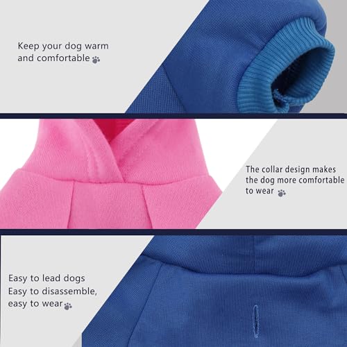 Paiaite Light Blue Chihuahua Dog Hoodie: Keep Your Pup Warm and Stylish with a 'The Dog Face' Printed Sweatshirt Pet Clothes, and Sweater Coat All in One Perfect for Winter and Cool Summer Nights! M - color: Light Blue, size: M-(5~11lb) | Chest(~17.7")