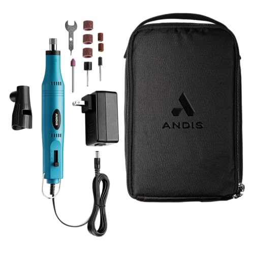 Andis 66820 EasyClip 2-Speed Pet Nail Grinder, Blue - color: Blue, style: New Nail Grinder