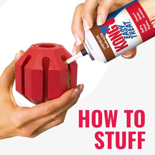 KONG Stuff-A-Ball - Durable Chew Toy for Dogs - Natural Rubber Dog Toy for Dental Health - Pet Toy for Chewing & Teeth Cleaning - Stuffable Toy for Dog Treats & Snacks - for Small Dogs - size: Small