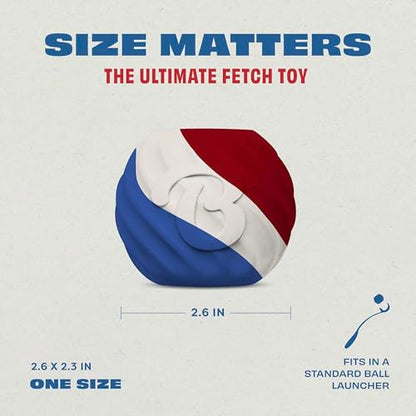 Benebone Durable Rubber Dog Toy Ball, Limited Edition America 250, One Size - size: 1 Pack, style: America 250 - Ball