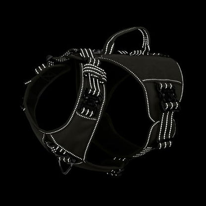 ICEFANG GN8 Tactical Dog Harness with 4X Metal Buckles for Small Sized Dogs,Reflective in Training Walking K9 Dog Vest,No-Pull Front Leash Clip,Adjustable Pet Harness (Green, Small (Pack of 1)) - color: Green, size: Small (Pack of 1)