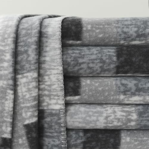 ZYFZCYBL Fleece Throw Blankets for Couch Bulk Lightweight Warm Soft Cozy Blanket 6 Pack Bulk Fleece Blanket Solid for Bed Couch Office Gifts Outdoor 50 x 60 inch Grey Plaid - color: Plaid (Grey)