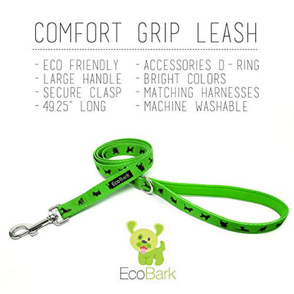 EcoBark Teacup Dog Leash - Soft & Reflective Toy Breed Leashes with Padded Handle - Strong & Durable - Training and Pulling for Tiny & Small Dogs (Green) - color: Green, size: 6 ft x 5/8 in - Thinnest Width