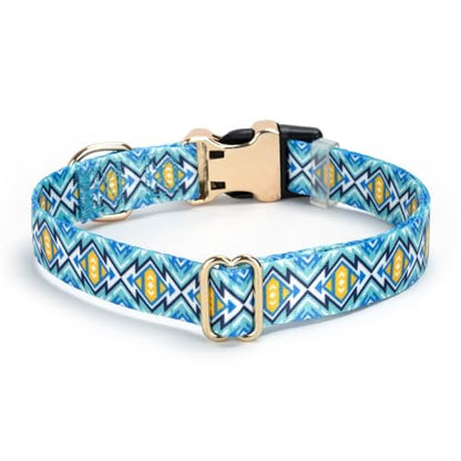 Personalized Custom Customized Silent No Jingle Dog Collar with Engraved ID Dog Name Phone Number/Dog Collars for Puppy X-Small Small Medium Large X-Large Boy Girl Dogs-Blue Lattice-XS - color: 8 Blue Lattice, size: X-Small (0.6" *7.8"-11.8")