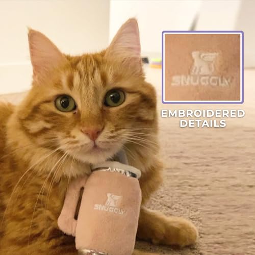 Haute Diggity Kitty Vuiton Monogram Balls + Snuggly Cups Set, Plush Cat Toys Catnip Filled with Interactive Crackle Sound, Safe & Durable Toys for Cat & Kitten, 6 Pcs - style: Kitty Vuiton Monogram Balls + Snuggly Cups