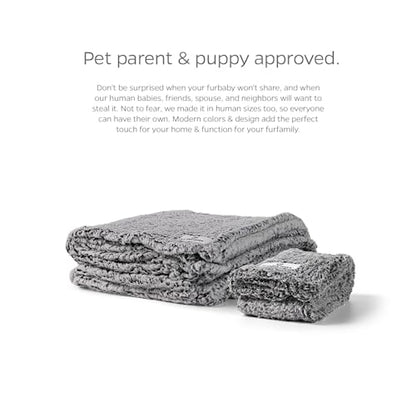 Pet Parents Pet Blanket - Water Resistant, Cat & Dog Blanket for Small, Medium & Large Dogs, 24"x32" - color: Slate, size: 24"x32"