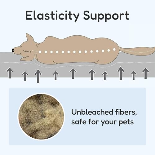 FluffyDream Small Dog Bed, Super Soft Pet Bed Furniture, Suitable for Dogs Up to 30lbs, 24'' x 20'', Light Blue - color: Light Blue