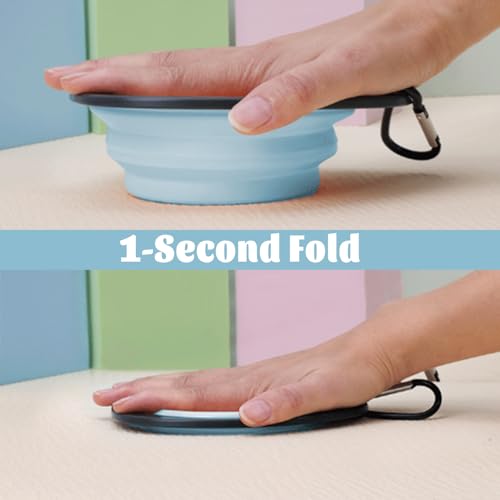 Collapsible Dog Bowls,Travel Dog Bowls Portable Bowl Small Collapsible Water Bowl for Pet Cats（2 Pack