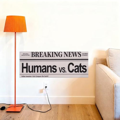 Wall Cat Scratcher for Indoor Cats - Reusable & Damage-Free Wall-Mounted Fabric Scratching, DIY for Furniture and Wall Protection (11.81''x31.50'', Humans vs Cats in a Battle) - color: 5.Humans vs Cats in a Battle