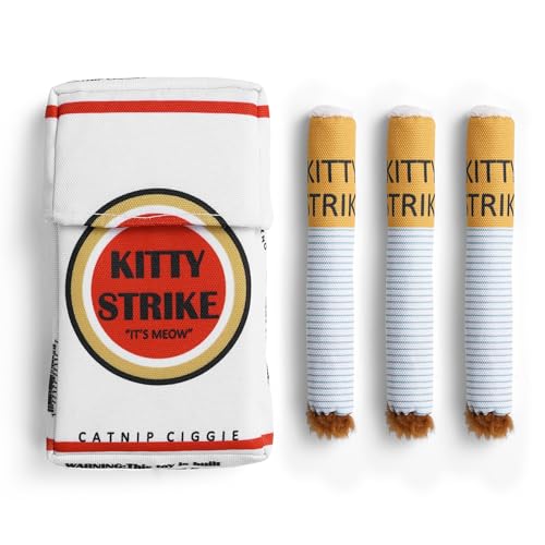 Nocciola 3 Pack Catnip Toys for Cats, Funny Cat Toys Filled with 100% Pure Organic Catnip, Safe Kitten Teething Chew and Kicker Toys, Stress Relieving Fun for Indoor Cats - color: White for Strong Chewers