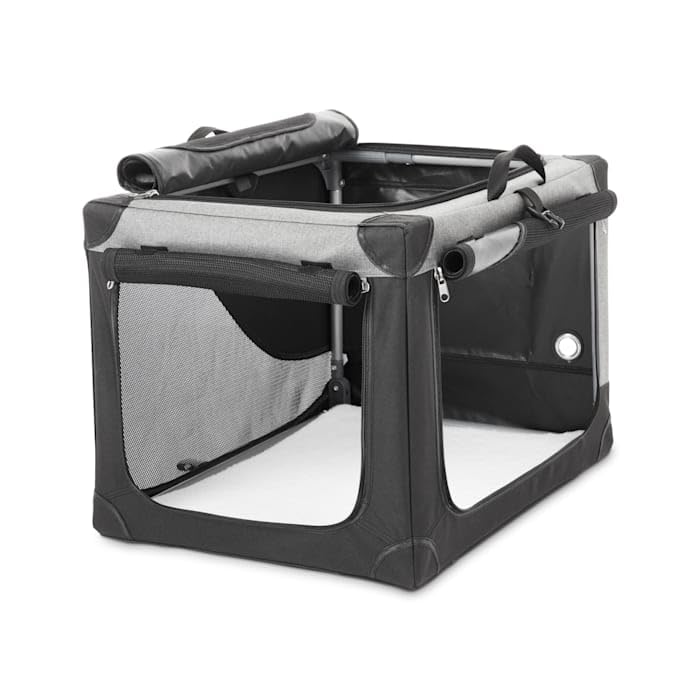 EveryYay by Petco Going Places Stow & Go Portable Canvas Dog Crate 24" L X 18" W X 17" H - size: 24.0"L x 18.0"W x 24.0"H
