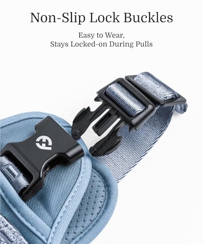 2026 New Edition, Fei & Eve Classic Dog Harness - Quick-Release Buckles | 3-Point No-Pull Control | Heavy-Duty 900D Nylon | Dual Safety Handles | Breathable Mesh | Adjustable Fit | X-Large,Blue - color: Dusk Blue, size: XL