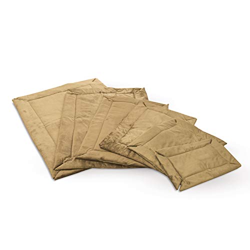 K&H Pet Products Self-Warming Crate Pad, Warming Dog Crate Bed, Machine Washable Dog Crate Mat, Tan Small 20 X 25 Inches - color: Tan, size: Small (20 in x 25 in)