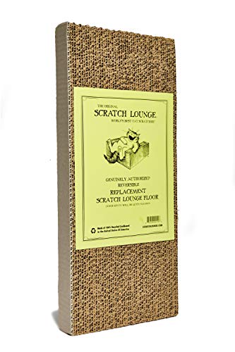 Scratch Lounge - Reversible Cardboard Cat Scratcher with Floor Refill and Catnip