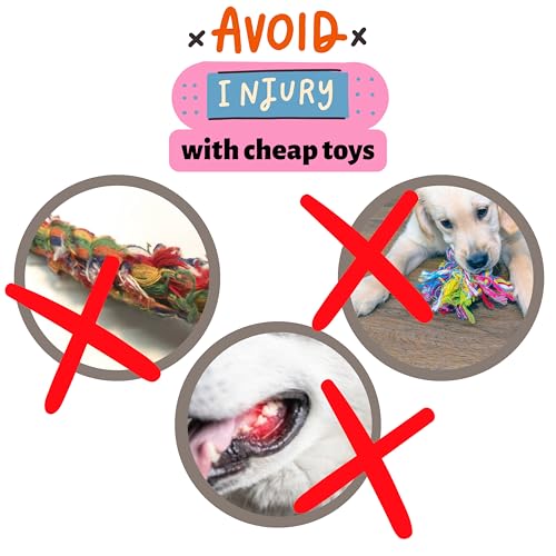 Chelsy's Toys 3-in-1 Enrichment Tube for Dogs - Tug Toy, Treat Dispenser & Snuffle Ball | Fleece Rope Dog Toy | Tug of War | Interactive Dog Treat Puzzle for Dogs & Puppies | Wet/Freeze Teether (Blue) - color: Blue