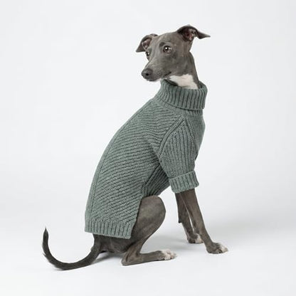 Fitwarm Dog Turtleneck Sweater, Thermal Knitted Pet Coat, Dog Winter Clothes for Small Dogs, Cat Apparel, Heather Grey, Small - color: Heather Grey, size: Small