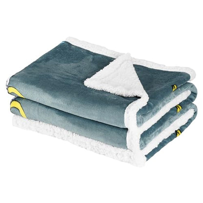Catalonia Banana Cat Print Sherpa Fleece Throw Blanket, Soft Mink Plush Couch Blanket, Fuzzy Fluffy Comfy Warm Throws, Comfort Caring Gift, 50x60 inches - color: Banana Cat Grey, size: 50"x60"