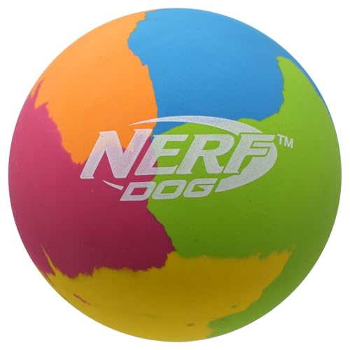 Nerf Dog 3.8in Rubber Super Bounce Ball Dog Toy - Pink/Blue/Green/Orange/Yellow