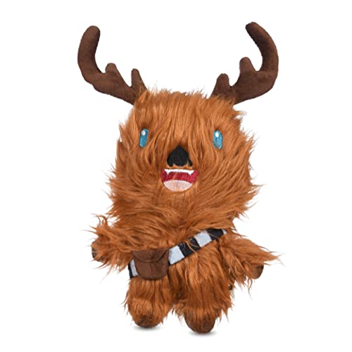 STAR WARS for Pets Dog Toy Chewbacca Reindeer Squeaky Dog Chew Toy | Soft Plush Dog Toy, Squeaky Dog Toy | Holiday Dog Toy Plush Toys, Chewbacca Dog Toy | Small Dog Toy 6 Inch (FF24146) - color: Chewbacca Reindeer '22, size: 6 Inch