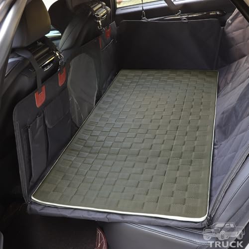Manificent Non-Slip Pet Bed Mat for Truck Back Seat Extender, Hair Resistant Dog Blanket for Hard Bottom Dog Car Seat Cover, Anti Slip Pet Linner Backseat Cover Graphite/XL - color: Graphene, size: 59.6"Lx28.5"W