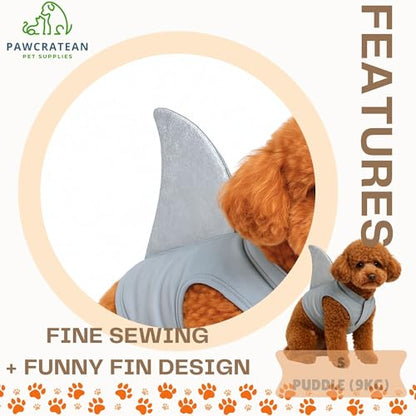 Pet Custom Dog Custom Cat Custom Hoodie, Sporty Look, Funny Gift, Halloween Holiday (Shark with Standing Fin, Large) - color: Shark with Standing Fin, size: Large