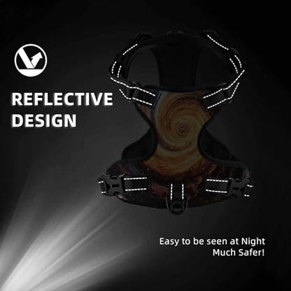 Universe Large Dog Harness Soft Padded Adjustable Dog Vest, Reflective Harness with Easy Control Handle - size: X-Large