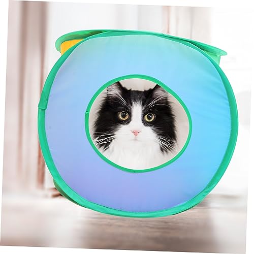 Collapsible Cat Cube Foldable Pet Playhouse for Indoor Cats Breathable Tent for Hiding and Playing Safe Material Compact Storage