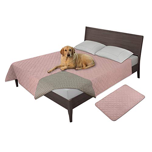 Easy-Going 100% Waterproof Dog Bed Cover, Non-Slip Pet Blanket for Furniture, Washable Couch Cover, Repleasement Sofa Cover (52X82 in,Pink) - color: Pink, size: 52x82 in
