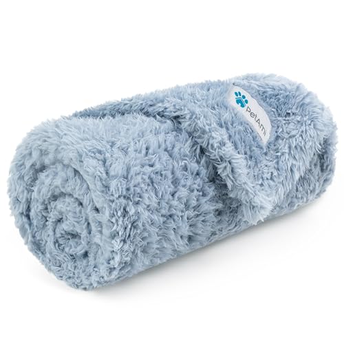 PetAmi Dog Blanket for Small Dogs Blue, Fluffy Soft Puppy Blanket, Sherpa Fleece Cat Blanket for Kitten Doggie, Calming Pet Blanket Throw for Couch Sofa Bed Washable, Small 24x32 - color: Blue, size: Small (24x32)