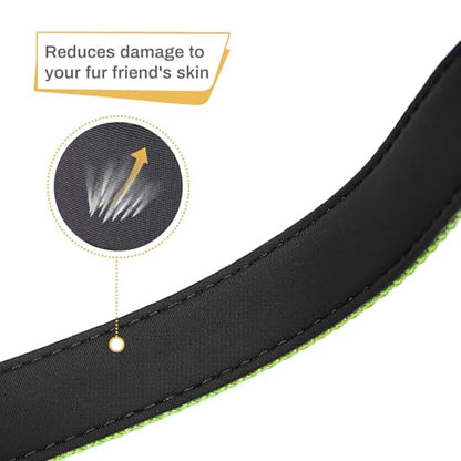 HEELE Dog Collar, Reflective Dog Collar, Soft Neoprene Padded Breathable Nylon Pet Collar Adjustable for Small Dogs, Grass Green, S(10.23-14.96") - color: Grass Green, size: Small (10.23-14.96")